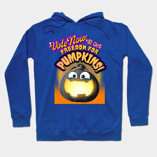 Freedom for pumpkins Vote 5 Hoodie by PixelkaArt